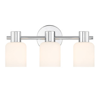 Lighting One E - V6-L8-9022-3-11 - Three Light Bathroom Vanity - Strand - Chrome