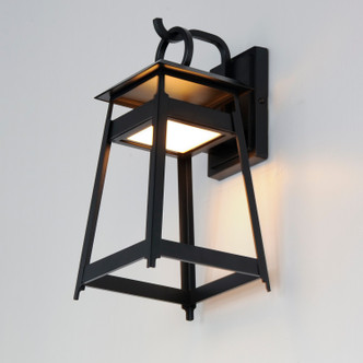 Pagoda LED Outdoor Wall Sconce in Black (16-30744BK)