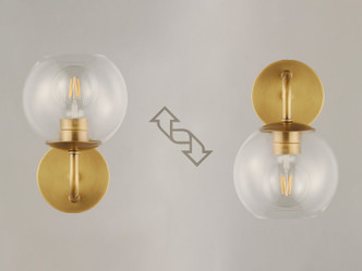 Branch One Light Wall Sconce (38411CLNAB) Branch One Light Wall Sconce (38411CLNAB)