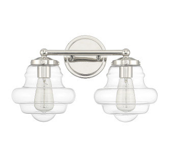 Two Light Bathroom Vanity in Polished Nickel (446-M80072PN)