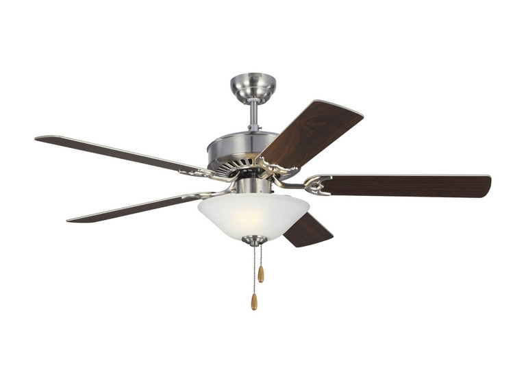 manufacturer_finish:Brushed Steel|manufacturer_glass:Matte White|blade_finish:Silver/Silver