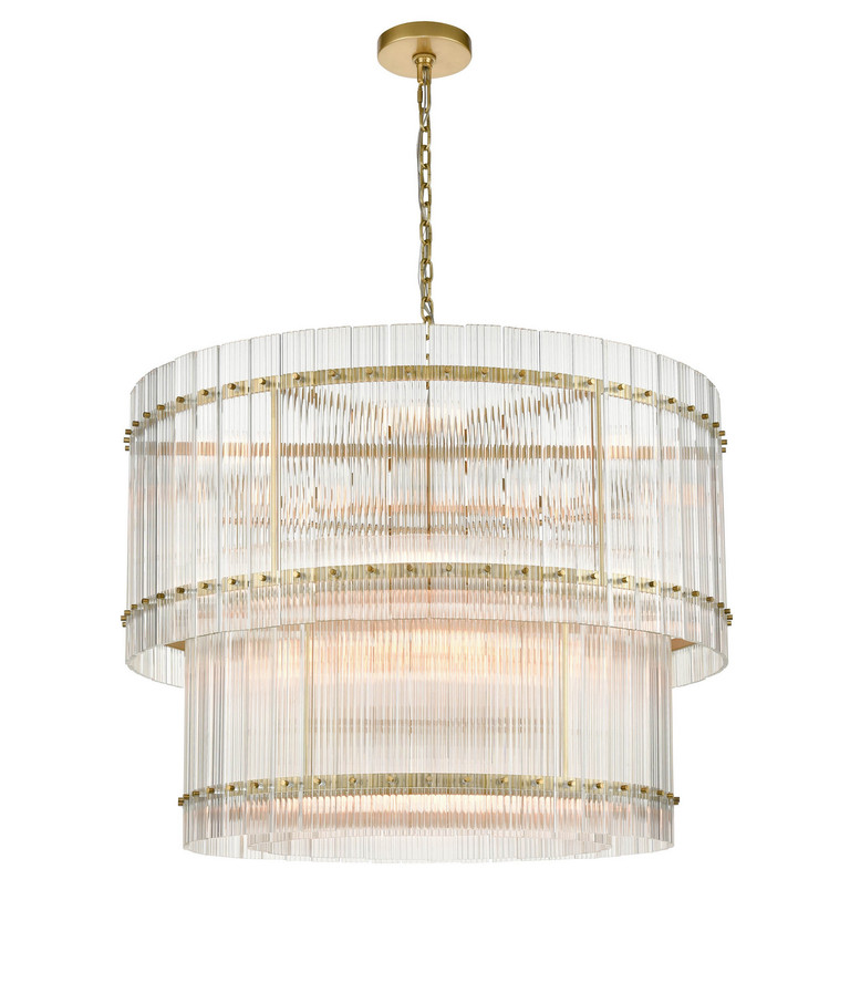 Zeev Lighting - CD10395-16-AGB - 16 Light Chandelier - Allure - Aged Brass