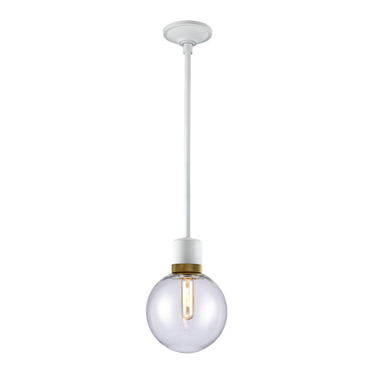 Zeev Lighting - P11706-E26-MW-K-AGB-G11 - One Light Pendant - Zigrina - Matte White