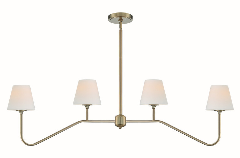 Crystorama - KEE-A3004-VG - Four Light Chandelier - Keenan - Vibrant Gold