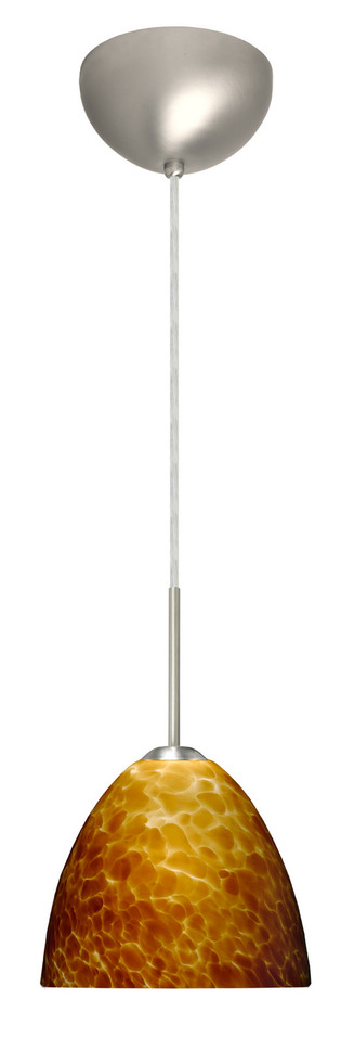 Besa - 1BC-757218-HAL-SN - One Light Pendant - Sasha - Satin Nickel