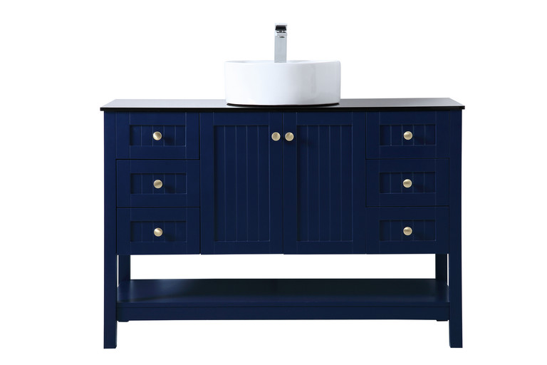 Elegant Lighting - VF16248BL - Vessel Sink Bathroom Vanity - Ralph - Blue