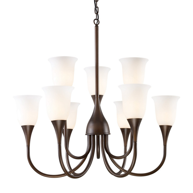 ELK Home - 10029/6+3 - Nine Light Chandelier - Cabaret - Aged Bronze