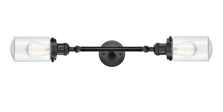 Innovations - 208L-BK-G312-LED - LED Bath Vanity - Franklin Restoration - Matte Black