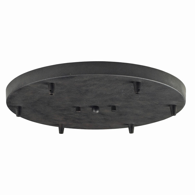 ELK Home - 6R-DR - Six Light Pan - Pendant Options - Dark Rust