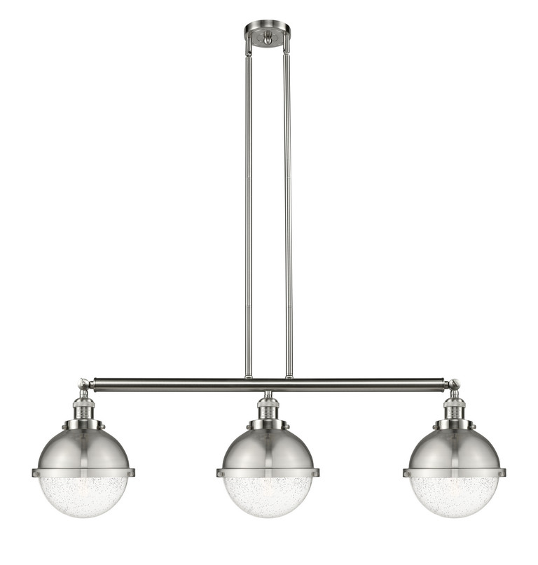 Innovations - 213-SN-HFS-84-SN - Three Light Island Pendant - Franklin Restoration - Brushed Satin Nickel