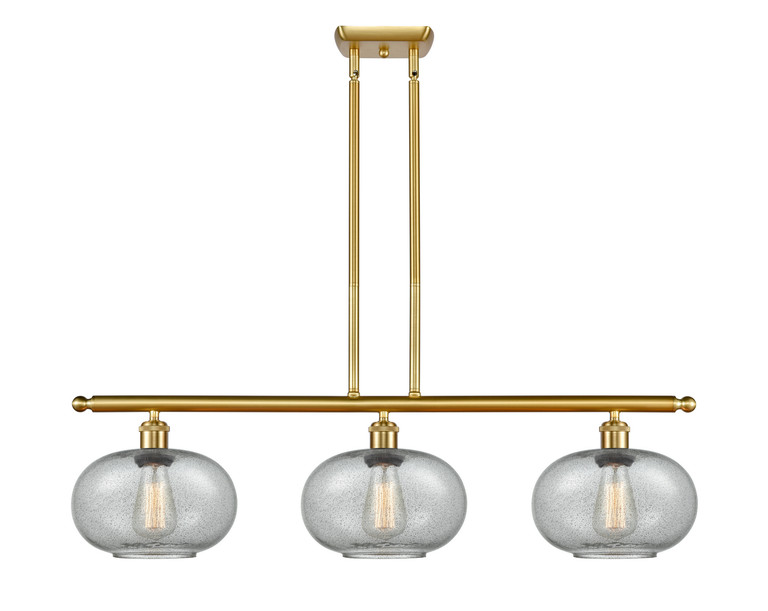 Innovations - 516-3I-SG-G247-LED - LED Island Pendant - Ballston - Satin Gold