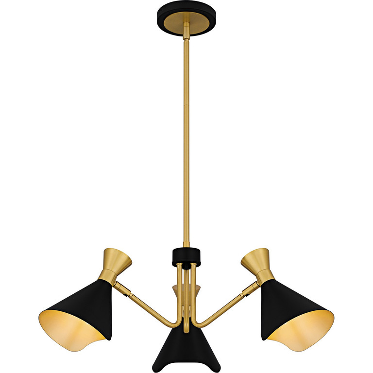 Quoizel - ADN5026MBK - Three Light Chandelier - Arden - Matte Black