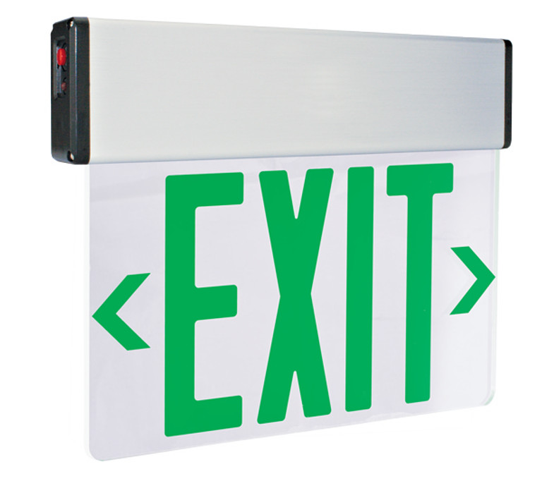 Elco Lighting - EDGLIT2G-C - LED Edg Lght Exit Sgn Dbl Fc Grn 120/277 - Green Letters Elco Lighting - EDGLIT2G-C - LED Edg Lght Exit Sgn Dbl Fc Grn 120/277 - Green Letters
