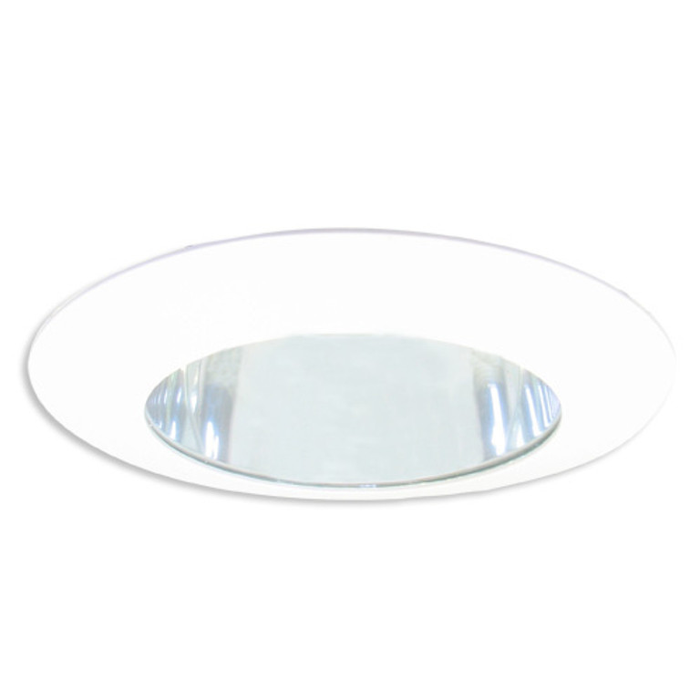 Elco Lighting - EL119W - 6 Shower Trim W/Rflctr And Clear Lens - All White Elco Lighting - EL119W - 6 Shower Trim W/Rflctr And Clear Lens - All White