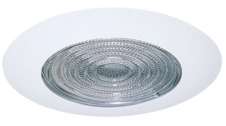 Elco Lighting - EL9113W - 4 Shower Trim W/Clr Rflctr Frsnl Lens - All White Elco Lighting - EL9113W - 4 Shower Trim W/Clr Rflctr Frsnl Lens - All White