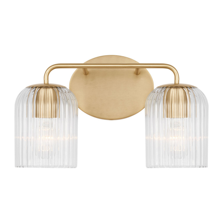 Generation Lighting - GLV1132SB - Two Light Vanity - Eisele - Satin Brass Generation Lighting - GLV1132SB - Two Light Vanity - Eisele - Satin Brass