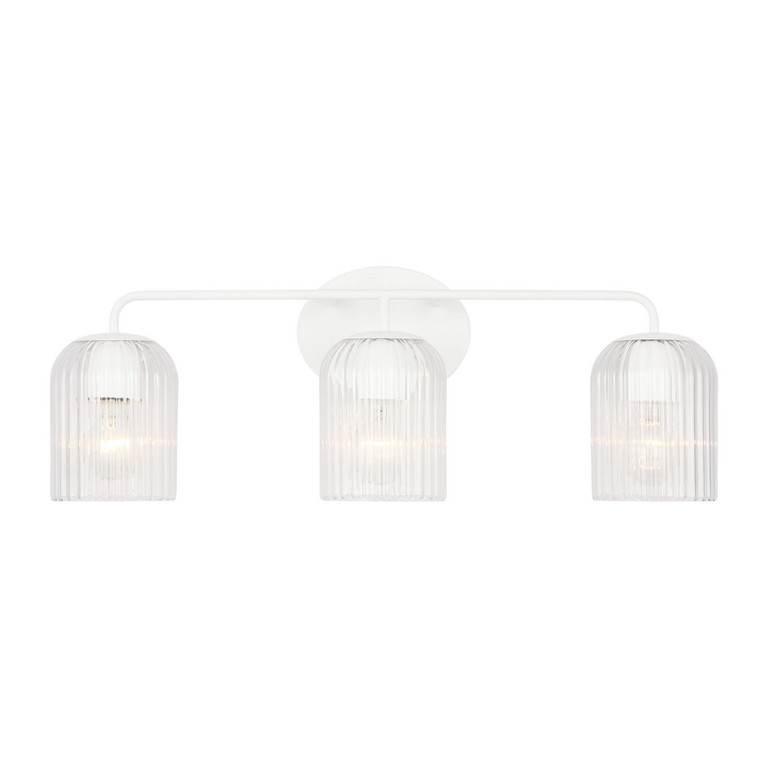 Generation Lighting - GLV1133MWT - Three Light Vanity - Eisele - Matte White Generation Lighting - GLV1133MWT - Three Light Vanity - Eisele - Matte White