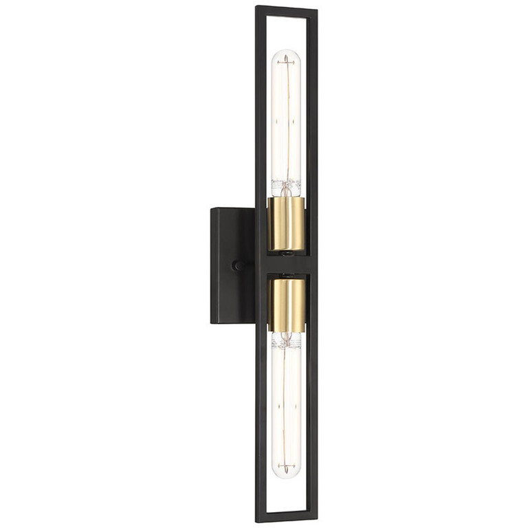 Access - 62349LEDDLP-BWA - LED Wall Sconce - Tyne - Black with Antique Brushed Brass Access - 62349LEDDLP-BWA - LED Wall Sconce - Tyne - Black with Antique Brushed Brass