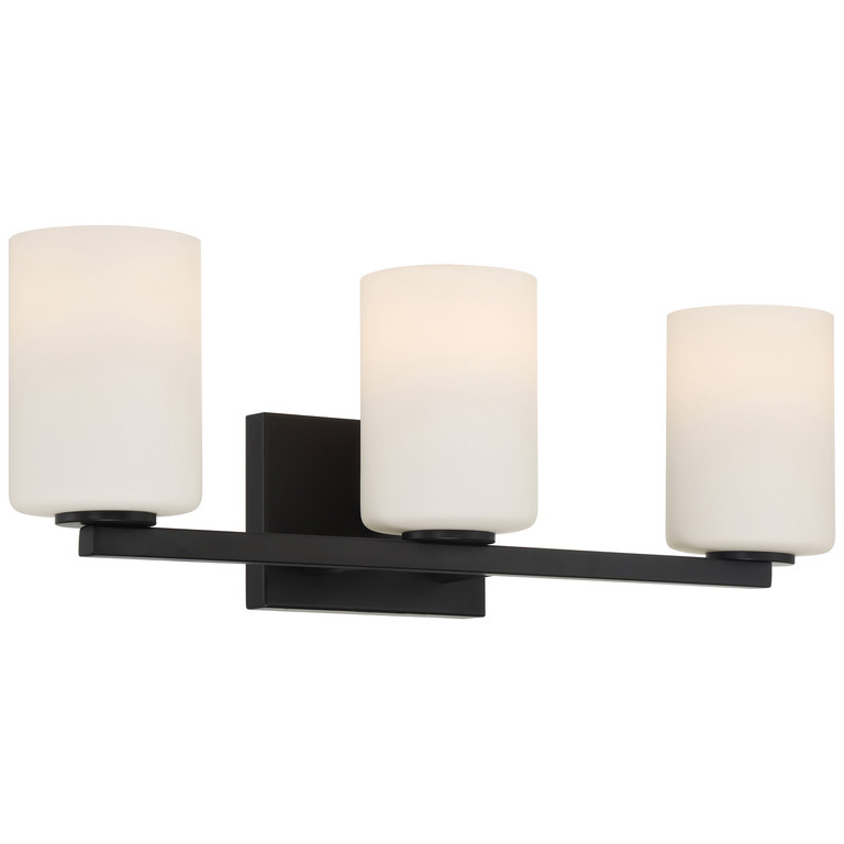 Access - 62623-MBL/OPL - Three Light Vanity - Sienna - Matte Black Access - 62623-MBL/OPL - Three Light Vanity - Sienna - Matte Black