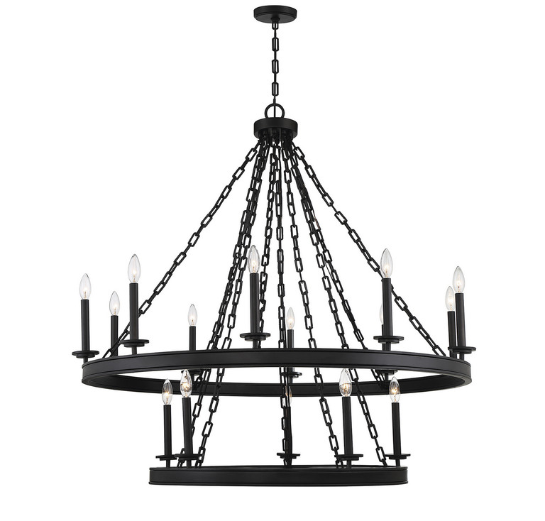 Savoy House - 1-4406-15-89 - 15 Light Chandelier - Seville - Matte Black