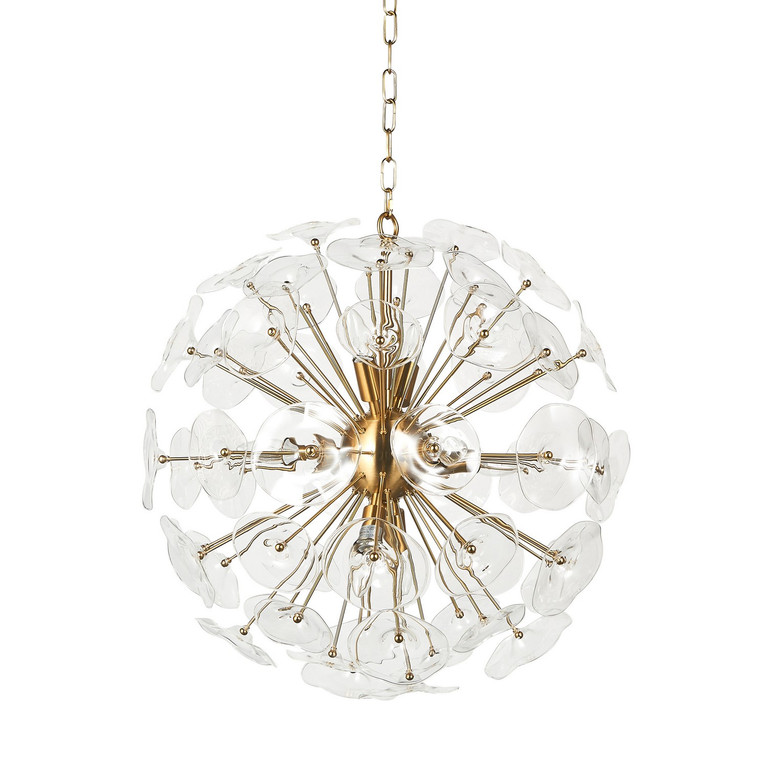 Terracotta Designs - H21104G-8BR - Eight Light Chandelier - Sancia - Warm Brass