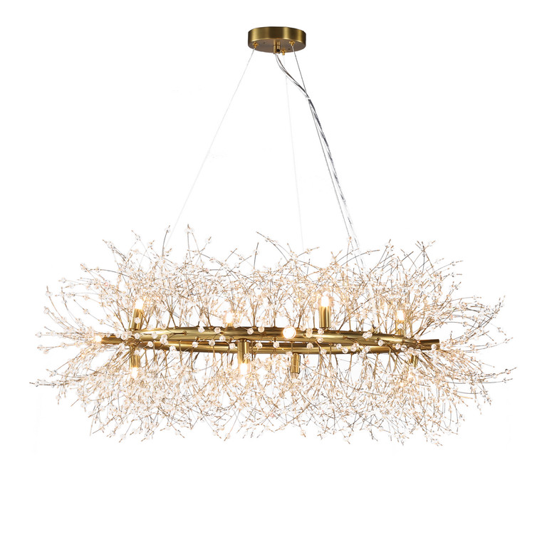 Terracotta Designs - H22105R-12 - 12 Light Chandelier - The Night Sky Milky Way - Gold