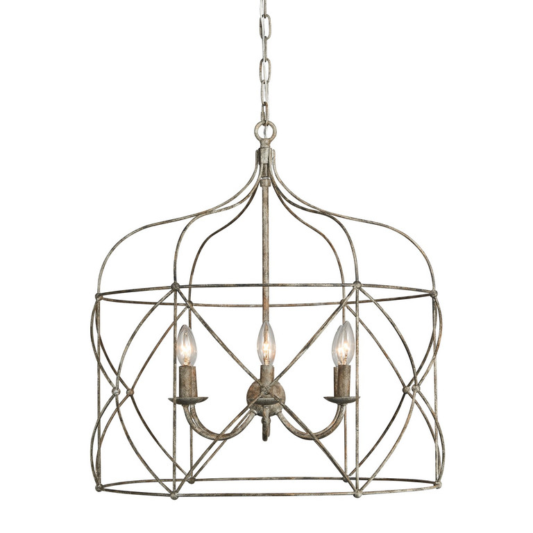 Terracotta Designs - H23103-6 - Six Light Chandelier - Selah - Washed Gray
