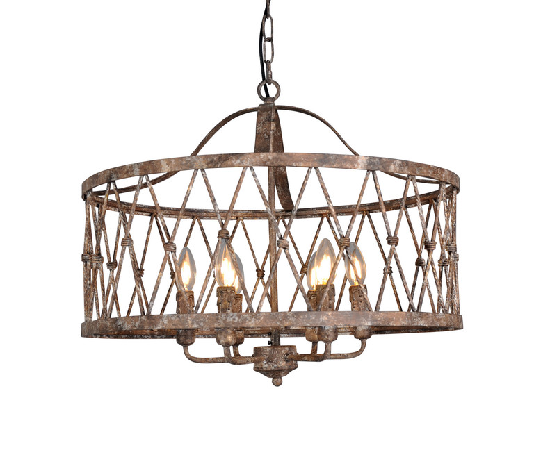 Terracotta Designs - H6222-6 - Six Light Chandelier - Aida - Washed Rustic Gold Terracotta Designs - H6222-6 - Six Light Chandelier - Aida - Washed Rustic Gold