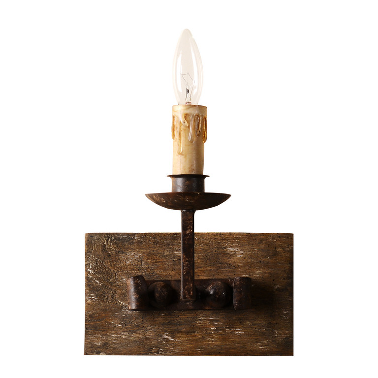 Terracotta Designs - W5121-1 - One Light Wall Sconce - Glorenza - Reclaimed Wood Terracotta Designs - W5121-1 - One Light Wall Sconce - Glorenza - Reclaimed Wood