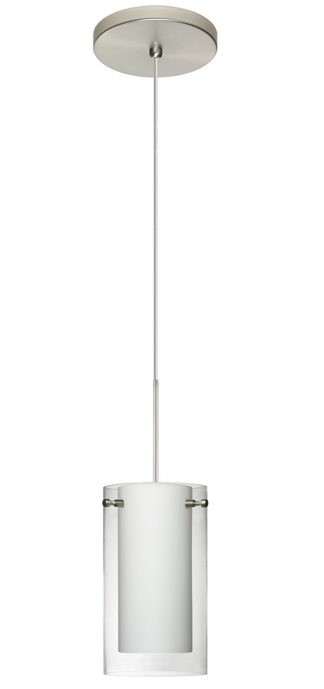 Besa - 1XT-C44007-SN - One Light Pendant - Pahu - Satin Nickel