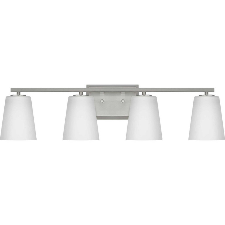 Progress Lighting - P300464-009 - Four Light Bath - Vertex - Brushed Nickel Progress Lighting - P300464-009 - Four Light Bath - Vertex - Brushed Nickel