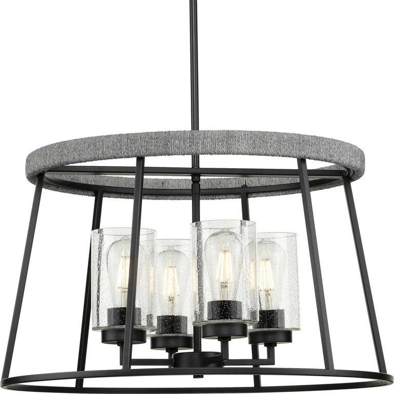 Progress Lighting - P400322-31M - Four Light Chandelier - Laramie - Matte Black Progress Lighting - P400322-31M - Four Light Chandelier - Laramie - Matte Black