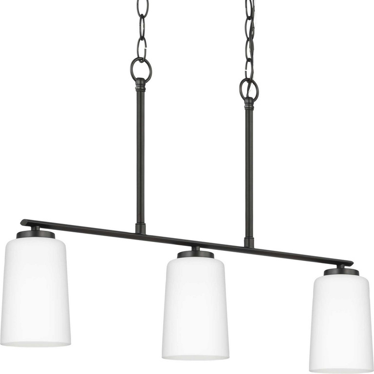 Progress Lighting - P400348-31M - Three Light Linear Chandelier - Adley - Matte Black Progress Lighting - P400348-31M - Three Light Linear Chandelier - Adley - Matte Black