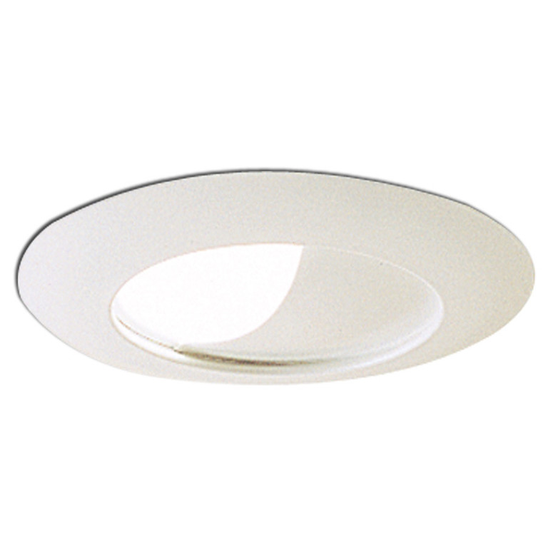 Nora Lighting - NT-25 - 6 Half Moon Wall Wash Trim W/ Reflectorector - Rec Inc 6 Trim - White