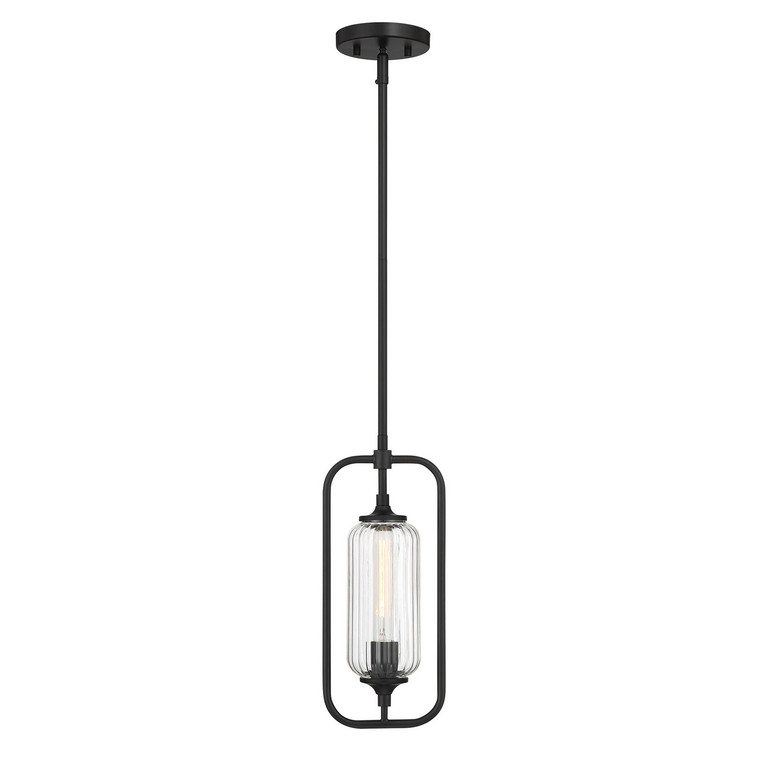 Savoy House - 7-3022-1-89 - One Light Mini-Pendant - Holton - Matte Black Savoy House - 7-3022-1-89 - One Light Mini-Pendant - Holton - Matte Black