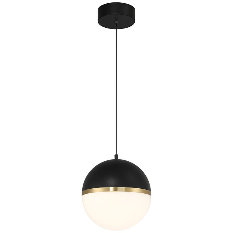 Access - 23946LEDD-BWA/WHT - LED Pendant - Unity - Black with Antique Brushed Brass Access - 23946LEDD-BWA/WHT - LED Pendant - Unity - Black with Antique Brushed Brass