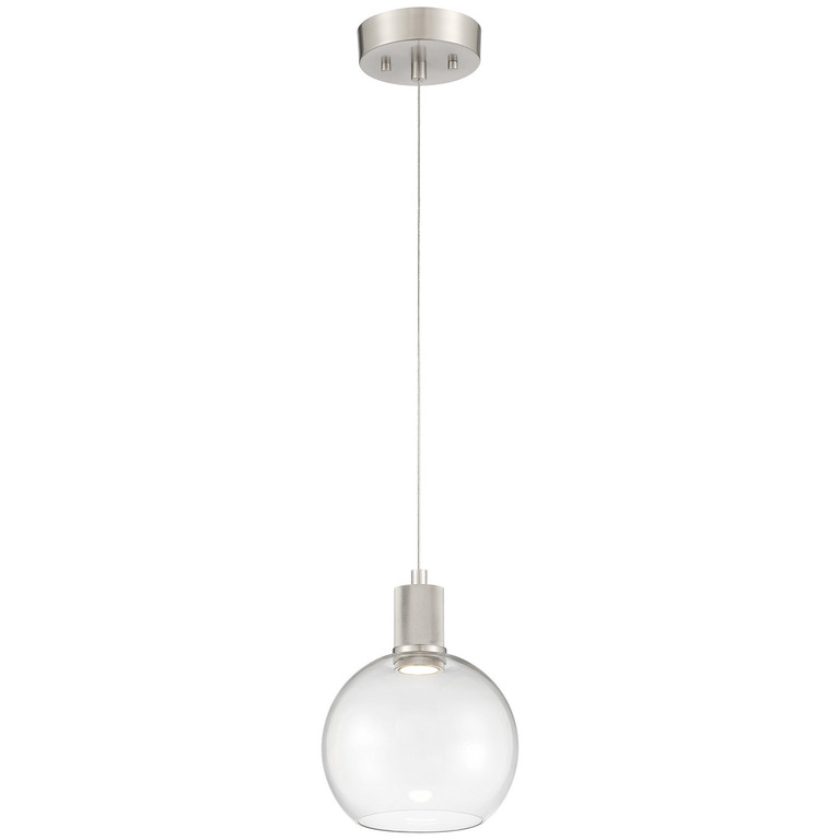 Access - 63142LEDD-BS/CLR - LED Pendant - Port Nine Burgundy - Brushed Steel Access - 63142LEDD-BS/CLR - LED Pendant - Port Nine Burgundy - Brushed Steel