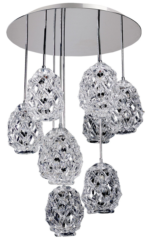 Allegri - 11108-010-FR000 - Nine Light Pendant - Veronese - Chrome Allegri - 11108-010-FR000 - Nine Light Pendant - Veronese - Chrome