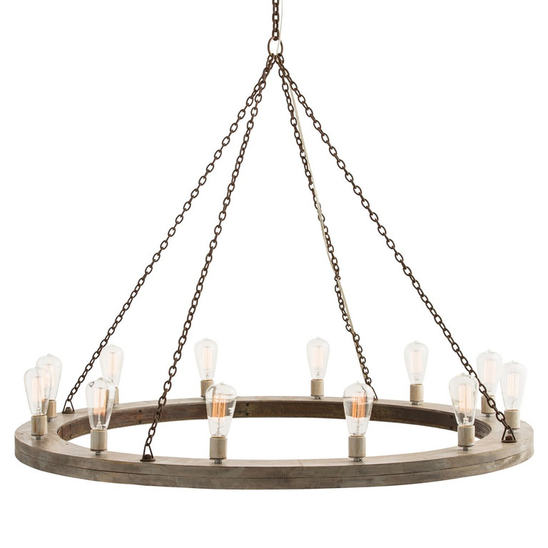 Arteriors - 84174 - 12 Light Chandelier - Geoffrey - Gray Arteriors - 84174 - 12 Light Chandelier - Geoffrey - Gray