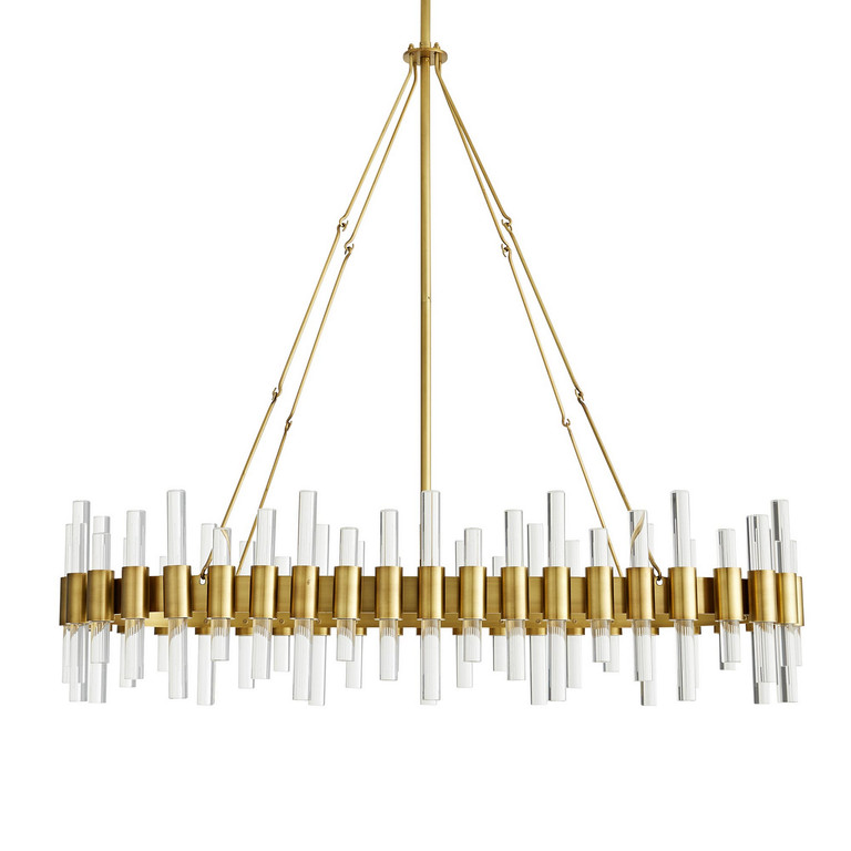 Arteriors - 89130 - Ten Light Chandelier - Haskell - Antique Brass Arteriors - 89130 - Ten Light Chandelier - Haskell - Antique Brass