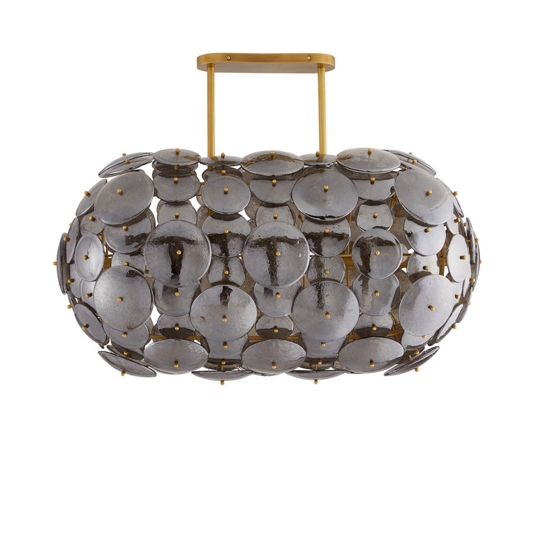 Arteriors - 89491 - Eight Light Chandelier - Nebula - Smoke Luster Arteriors - 89491 - Eight Light Chandelier - Nebula - Smoke Luster