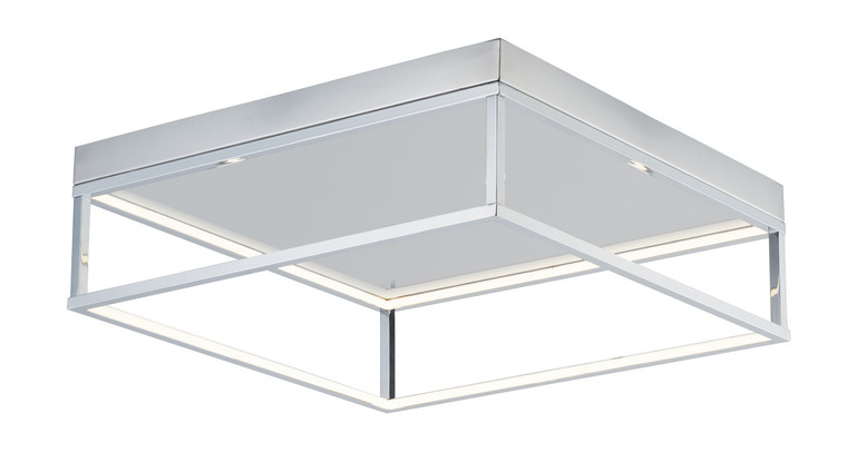 ET2 - E30598-PC - LED Flush Mount - 4 Square - Polished Chrome