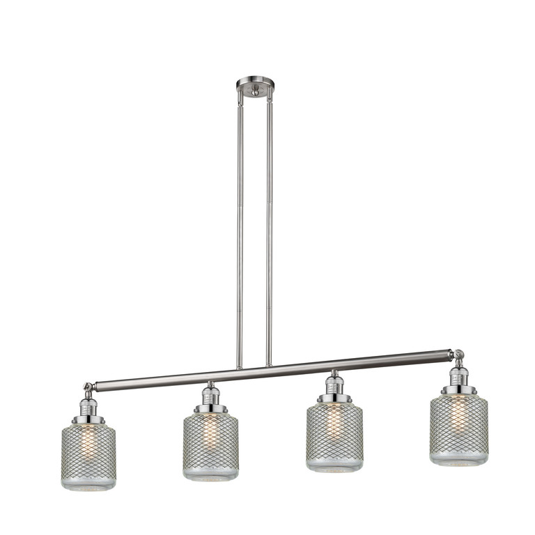 Innovations - 214-SN-G262-LED - LED Island Pendant - Franklin Restoration - Brushed Satin Nickel Innovations - 214-SN-G262-LED - LED Island Pendant - Franklin Restoration - Brushed Satin Nickel