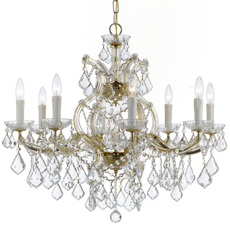 Crystorama - 4408-GD-CL-MWP - Nine Light Chandelier - Maria Theresa - Gold Crystorama - 4408-GD-CL-MWP - Nine Light Chandelier - Maria Theresa - Gold