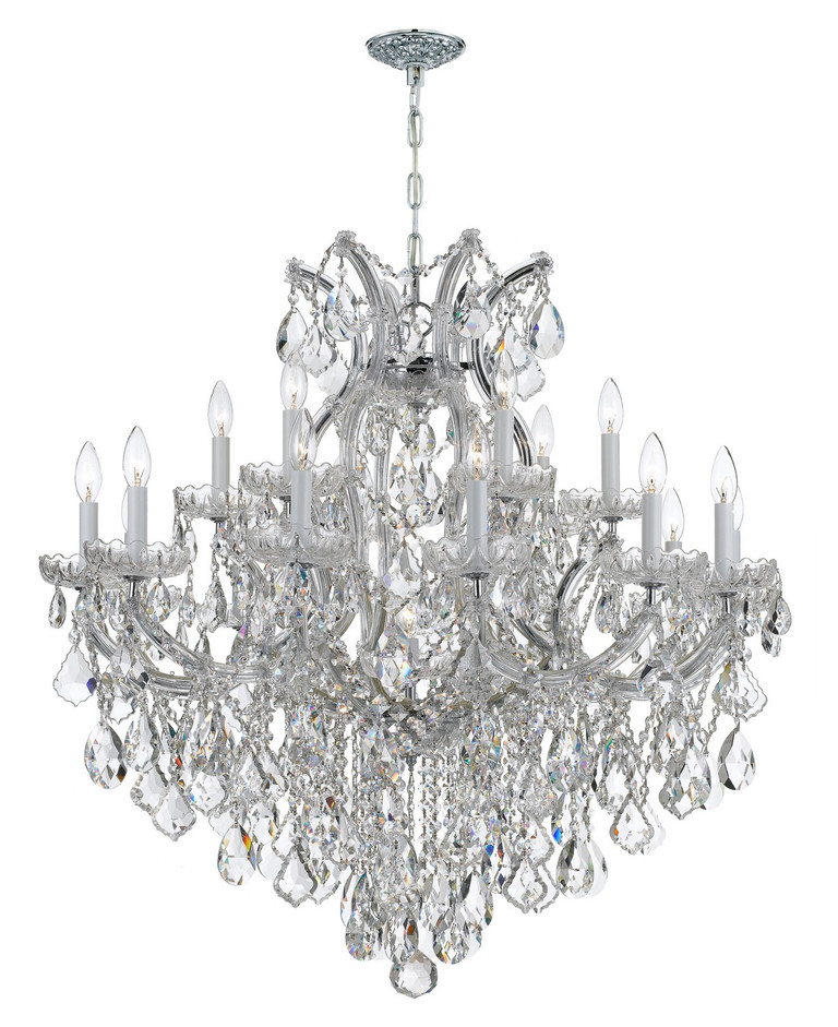 Crystorama - 4418-CH-CL-MWP - 19 Light Chandelier - Maria Theresa - Polished Chrome Crystorama - 4418-CH-CL-MWP - 19 Light Chandelier - Maria Theresa - Polished Chrome
