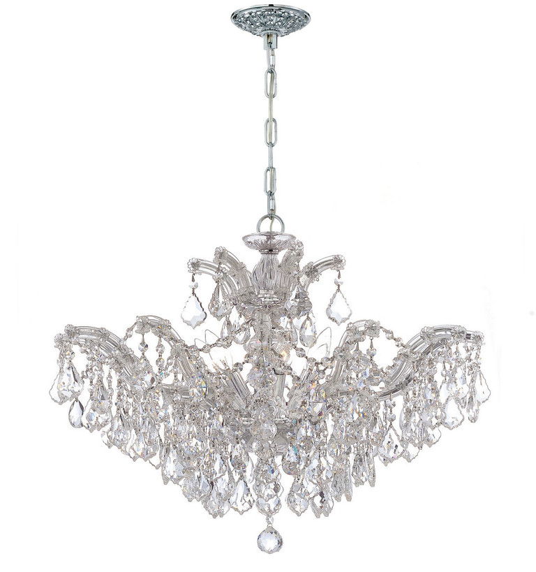 Crystorama - 4439-CH-CL-MWP - Six Light Chandelier - Maria Theresa - Polished Chrome Crystorama - 4439-CH-CL-MWP - Six Light Chandelier - Maria Theresa - Polished Chrome