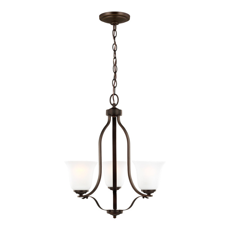 Generation Lighting - 3139003-710 - Three Light Chandelier - Emmons - Bronze Generation Lighting - 3139003-710 - Three Light Chandelier - Emmons - Bronze