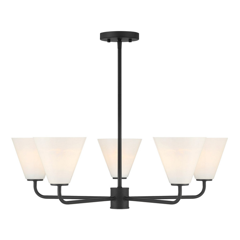 Savoy House - 1-4015-5-89 - Five Light Chandelier - Blair - Matte Black Savoy House - 1-4015-5-89 - Five Light Chandelier - Blair - Matte Black