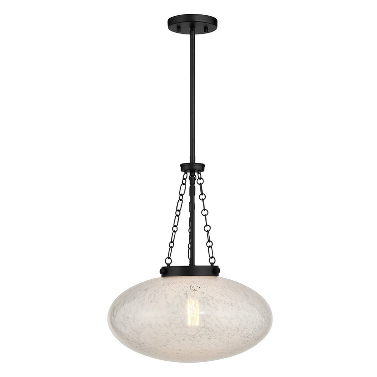 Savoy House - 7-1740-1-89 - One Light Pendant - Willow - Matte Black Savoy House - 7-1740-1-89 - One Light Pendant - Willow - Matte Black