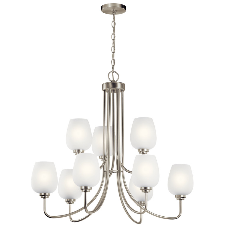 Kichler - 44378NI - Nine Light Chandelier - Valserrano - Brushed Nickel